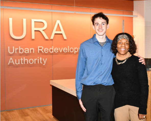 As the very first high school intern at Pittsburgh's Urban Redevelopment Authority (URA), Dylan Lopata made quite an impact. "He set the bar very high," according to his mentor Alicia Majors-Myrick (above). So much so that the URA has since invited four a